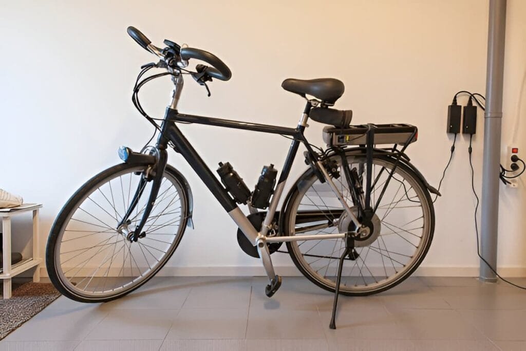 A demonstration on How to Charge Electric Bike, while battery is attached to the ebike